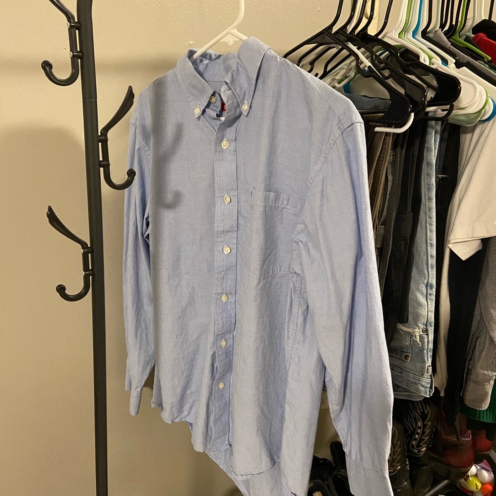 Blue Button Up